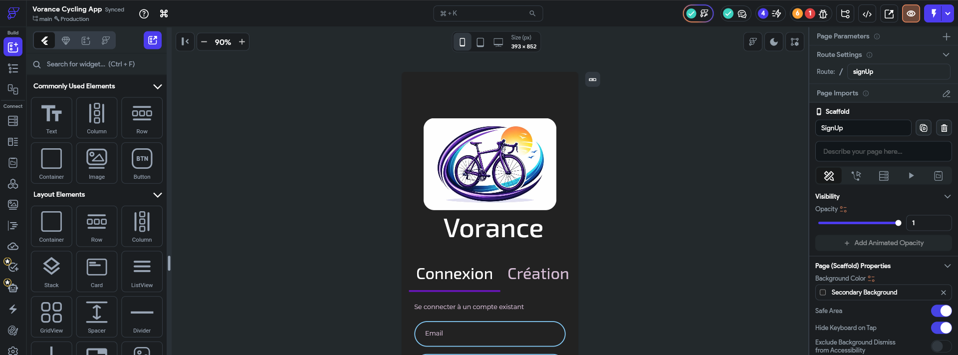 Vorance - Project showcase