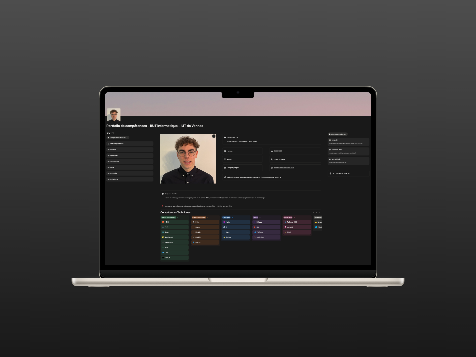 Portfolio de Compétences BUT - Project showcase
